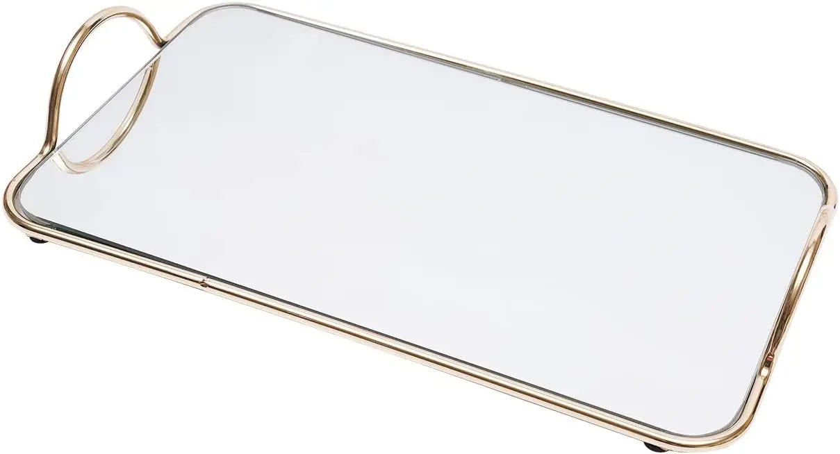 Cake Stands Set Metal Cupcake Holder Cake Tray Crystal with Acrylic Mirror Dessert Display Plate Decor Serving Platter for Party