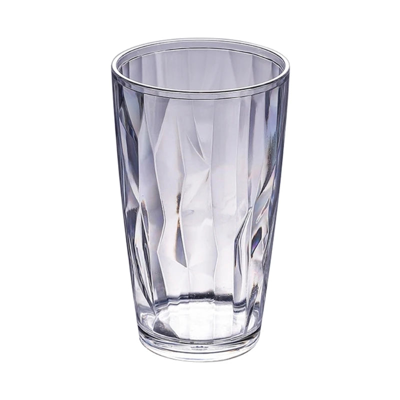 Unbreakable Acrylic Drinking Glasses Reusable Fruit Juice Beer Champagne Cup for Bar 490ml Shatterproof Water Tumblers