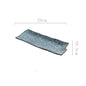 Japanese Sushi Plate Rectangular Ceramic Sashimi Flat Plate Creative Tableware Irregular Long Commercial Japanese Material Plate