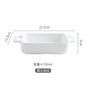 Binaural Rectangular Ceramic Plate - Oven Bakeware Dinner Plate & Salad Bowl