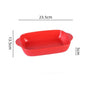 Ceramic Rectangular Baking Dish - Binaural Cheese Risotto Plate for Oven & Microwave