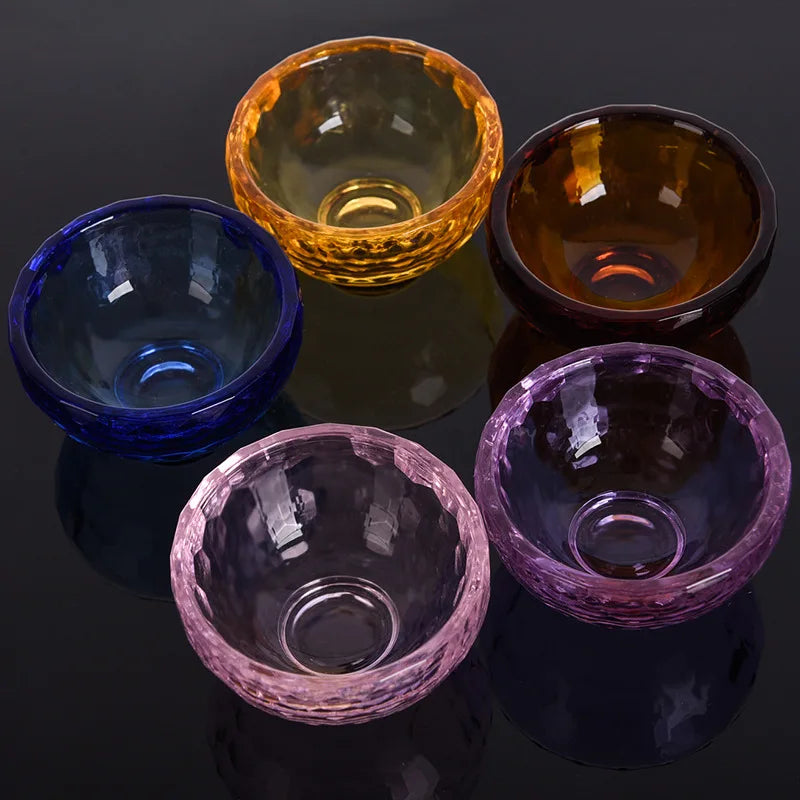 Colorful Heat-Resistant Glass Bowl - Anti-Scalding Crystal Dessert Bowl