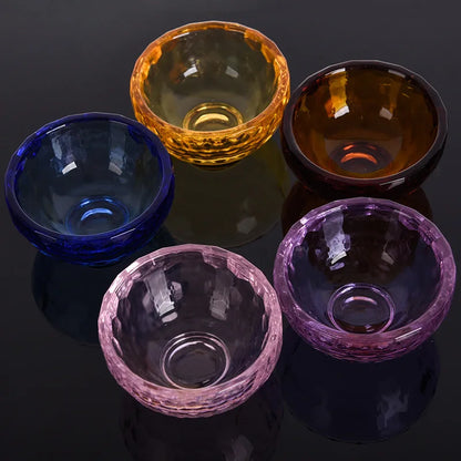 Colorful Heat-Resistant Glass Bowl - Anti-Scalding Crystal Dessert Bowl
