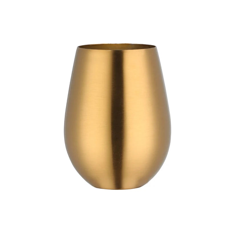 500ml Stainless Steel Beer Tumbler - Rose Gold Metal Drinking Cup for Bar & Outdoor
