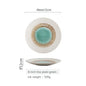 Japanese-style tableware ceramic plate breakfast plate sushi flat plate home creative steak plate western dinner plate set plate