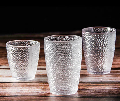 5PCS Acrylic Juice Glass Colorful Diamond Water Glass Hotel Restaurant Wine Drink Cup Home Party Supplies