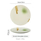 Japanese-style tableware ceramic plate breakfast plate sushi flat plate home creative steak plate western dinner plate set plate