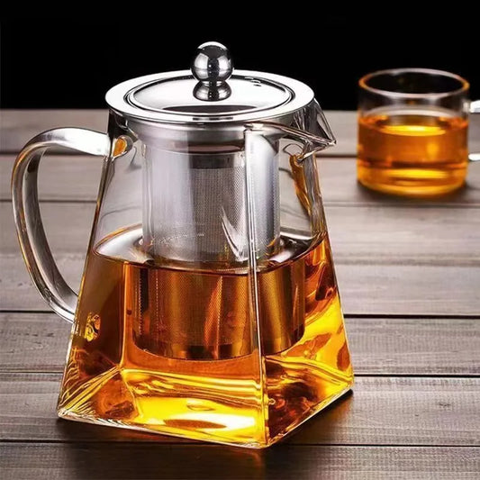 Glass Teapot with Infuser - Tea Set Kettle Maker for Loose Leaf Tea