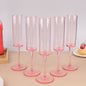 5Pcs 5oz/5.5oz Acrylic Champagne Goblet Glasses Cup Transparent Cocktail Glass Cups Anti-fall Goblet For Bar Pub Club Drinkware