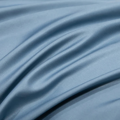 European Style Gold Edge Embroidered Bedding Set Luxury White Satin Cotton Duvet Cover Bed Sheets Pillowcases King Queen Size