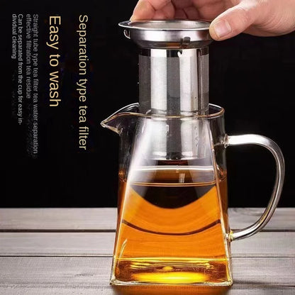 Glass Teapot with Infuser - Tea Set Kettle Maker for Loose Leaf Tea