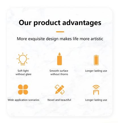 Flameless LED Candles with Embedded Star String Battery Operated Flickering Pillar Candle Light with Remote and Timer Home Decor