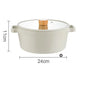 Korean Ceramic Non-Stick Wok - Milk Pot Frying Pan for Induction & Gas Stove