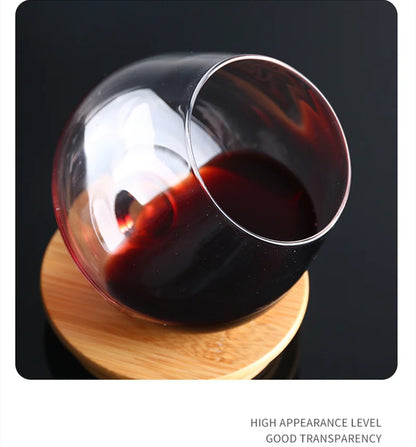 Whisky Beer Glass Cup - Rotating Belly Tumbler for Cocktails & Brandy