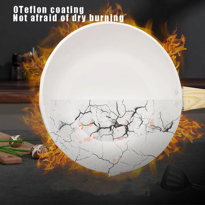 30cm Ceramic Wok Frying Pan - Non-Stick Skillet for Induction & Gas Stove