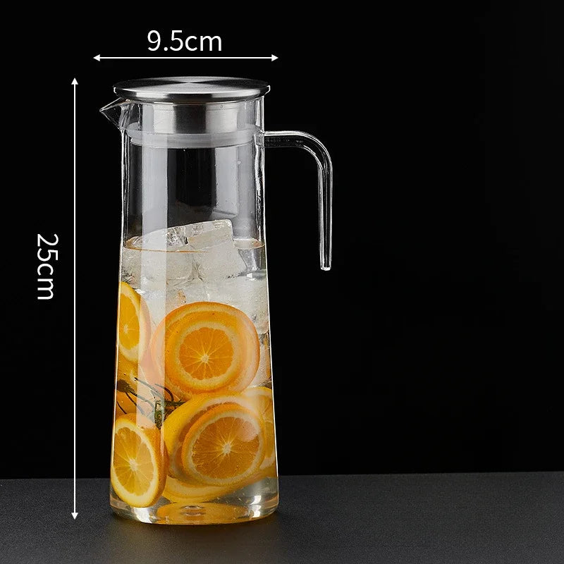 Drinkware Transparent Kettle Lemonade Container Cold Beverage Dispensing Jug for Water Beverage Acrylic Dispenser Jug With Lid