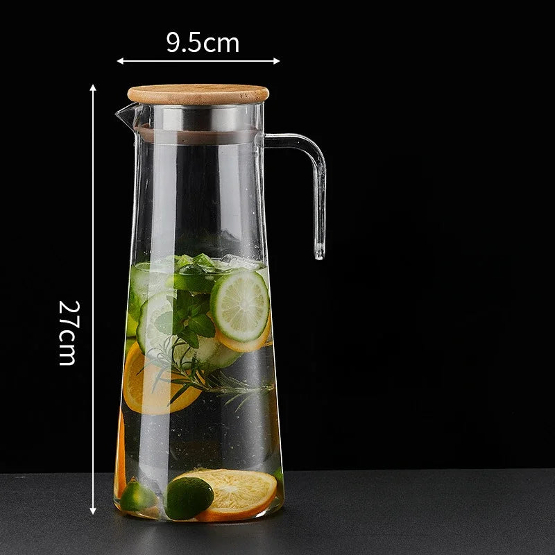 Drinkware Transparent Kettle Lemonade Container Cold Beverage Dispensing Jug for Water Beverage Acrylic Dispenser Jug With Lid