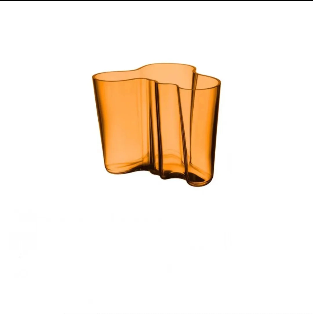 Ins Style Glass Vase Living Room Dried Flowers Glass Transparent Dill Home Decoration Accessories Wide Mouth Flower Vases