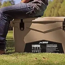 45 Quart Towable Ice Chest Cooler with Wheels - Pro Tough Roto Molded Outdoor Camping Cooler