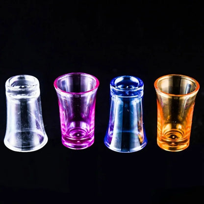 35ml Thick Bottom Shot Glass Bar White Wine Cup Color Cups Portable Drinkware Acrylic Plastic Cup Party Drinking Games