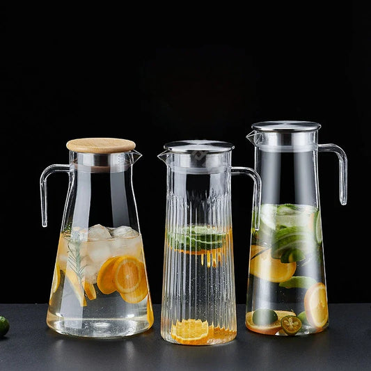 Drinkware Transparent Kettle Lemonade Container Cold Beverage Dispensing Jug for Water Beverage Acrylic Dispenser Jug With Lid
