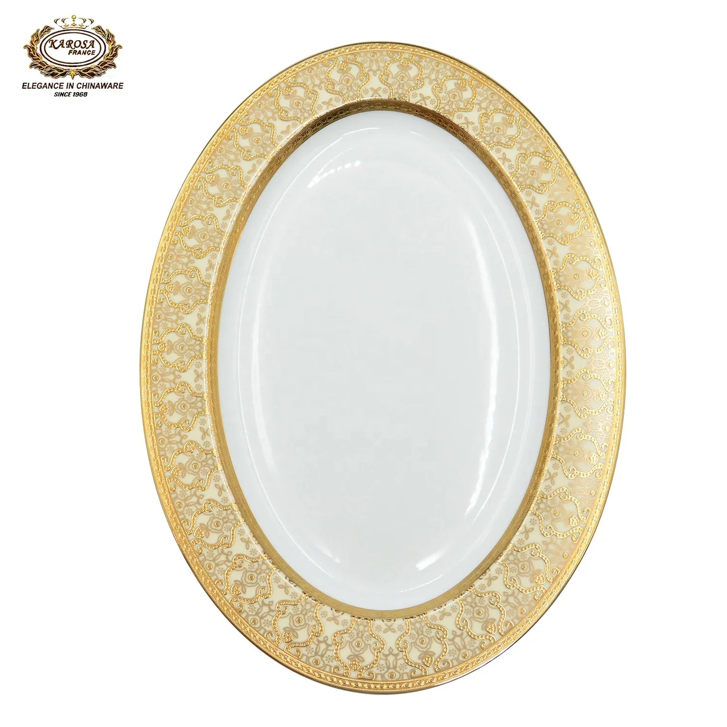 Luxury Gold Rim Ceramic Plates Sets China Porcelain Gold Dinner Set Royal Tableware Gold Tableware