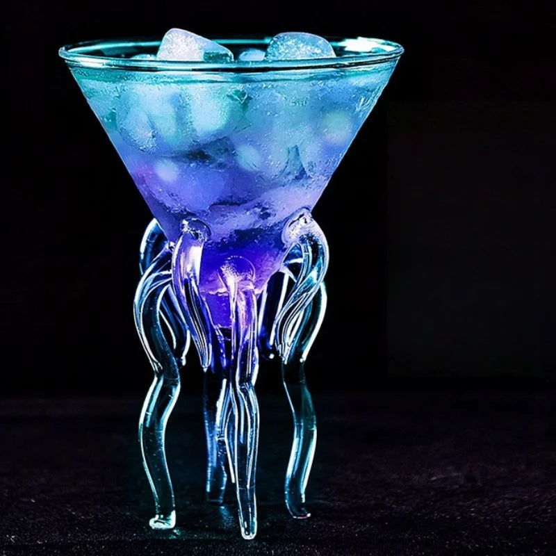Glass Cocktail Glasses Barware Creative Quirky Red Wine Champagne Goblet Octopus Swan Party Drinkware