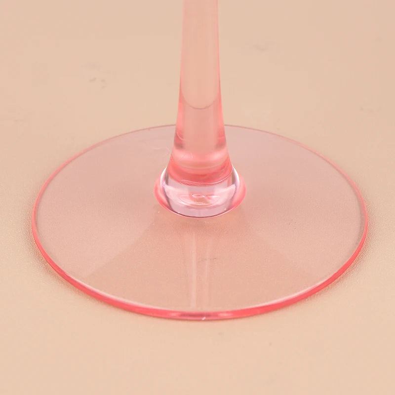 5Pcs 5oz/5.5oz Acrylic Champagne Goblet Glasses Cup Transparent Cocktail Glass Cups Anti-fall Goblet For Bar Pub Club Drinkware