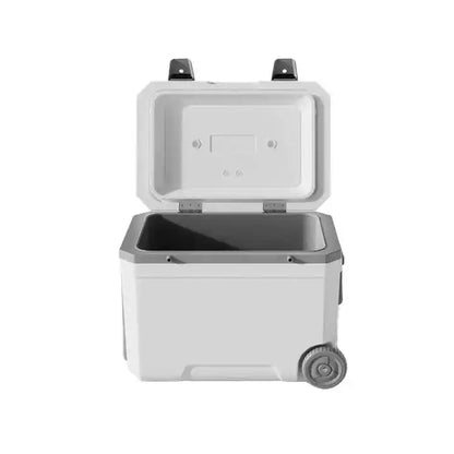 45L Portable Ice Chest Cooler with Wheels - Insulated Outdoor Camping Cooler Box