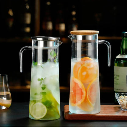 Drinkware Transparent Kettle Lemonade Container Cold Beverage Dispensing Jug for Water Beverage Acrylic Dispenser Jug With Lid