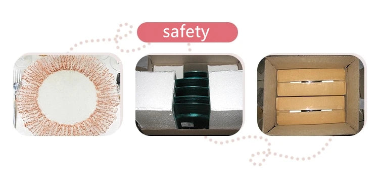 Flower Shaped Gold Silver Decal Rim, Transparent Glass Charger Plate, Wedding Party Decoration, Tableware Tray, Show Plate