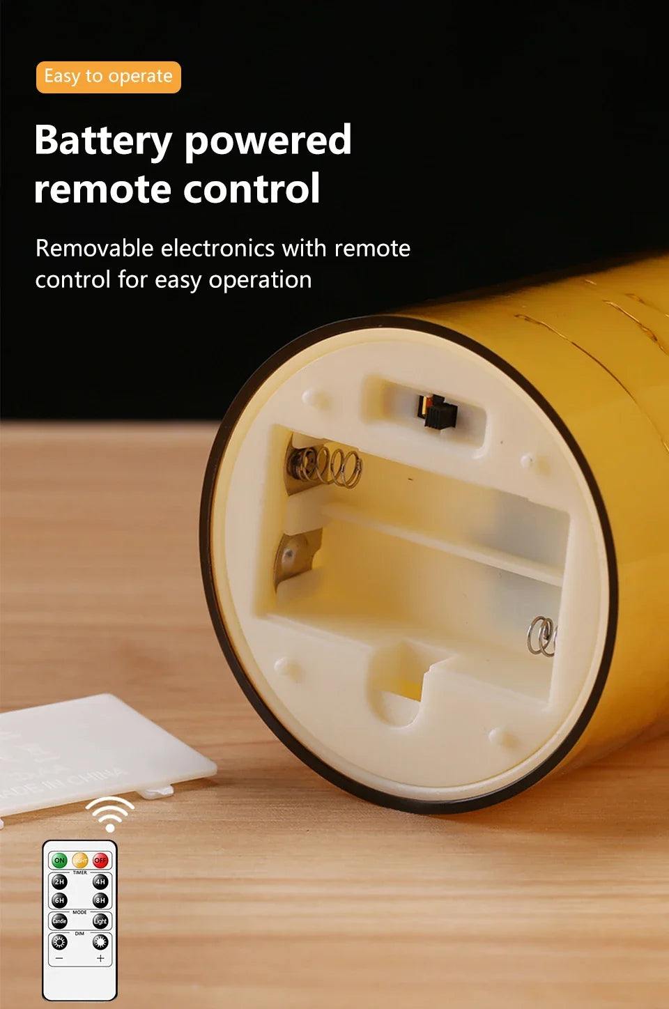 Flameless LED Candles with Embedded Star String Battery Operated Flickering Pillar Candle Light with Remote and Timer Home Decor