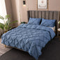 3-Piece Duvet Cover Set - Double & Single Bed Sheet Comforter for Queen & King