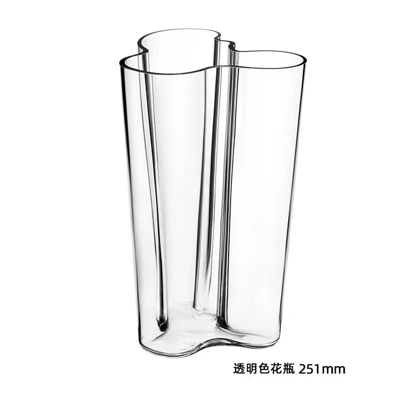 European Glass Vase - Modern Hydroponic Plant Vase for Weddings & Events