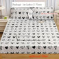 3 pieces of black heart-shaped bed cover three-piece set, machine washable 100% polyester fiber
