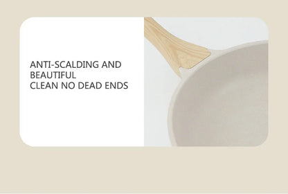 20cm Ceramic Wok Frying Pan - Non-Stick Induction Pan for Steak & Cooking