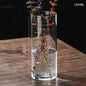Glass Flower Vase desk decoration Modern Small Cylinder Flower Centerpiece Vases for Home Office Wedding Table