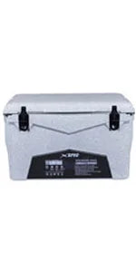 45 Quart Towable Ice Chest Cooler with Wheels - Pro Tough Roto Molded Outdoor Camping Cooler