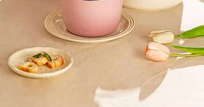 Enameled Mini Cast Iron Dutch Oven 1.7L for Cooking Bake Bread Cast Iron Pot Casserole Dish Heavy Milk Pot Pink Kitchen Stew Pot