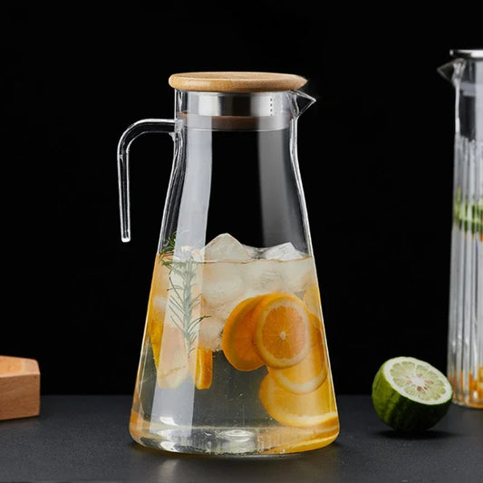 Beverage Dispenser Drinkware Water Jugs Acrylic Water Jug With Lid Transparent Kettle Juice Container Heat Resistant Kettle Cold
