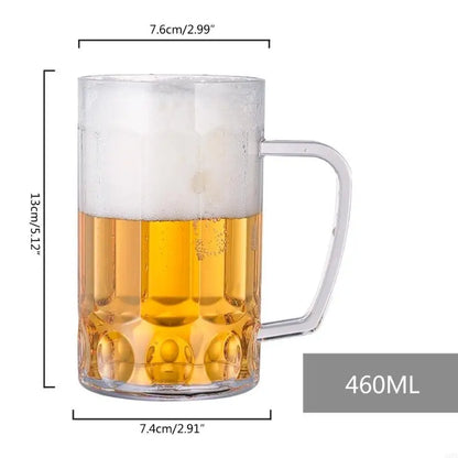 A3PA Shatterproof Acrylic Beer Mug Milk Coffee Water Mug Kitchen Drinkware Reusable