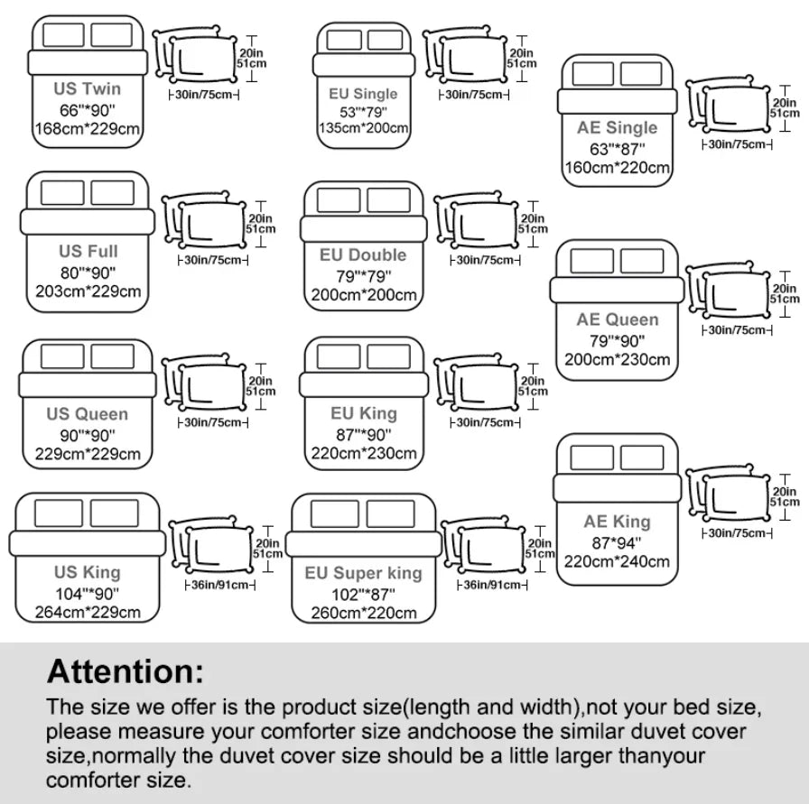 3Pieces Duvet cover double and single bed sheet set comforter sets for Queen&King bed bedding sets with pillowcases