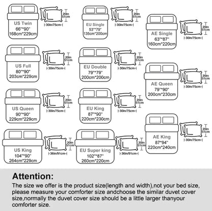 3Pieces Duvet cover double and single bed sheet set comforter sets for Queen&King bed bedding sets with pillowcases