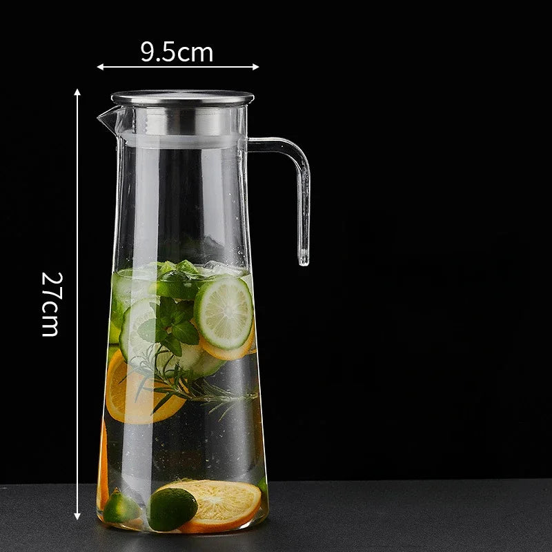 Drinkware Transparent Kettle Lemonade Container Cold Beverage Dispensing Jug for Water Beverage Acrylic Dispenser Jug With Lid