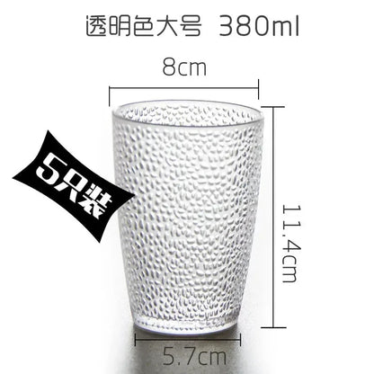 5PCS Acrylic Juice Glass Colorful Diamond Water Glass Hotel Restaurant Wine Drink Cup Home Party Supplies