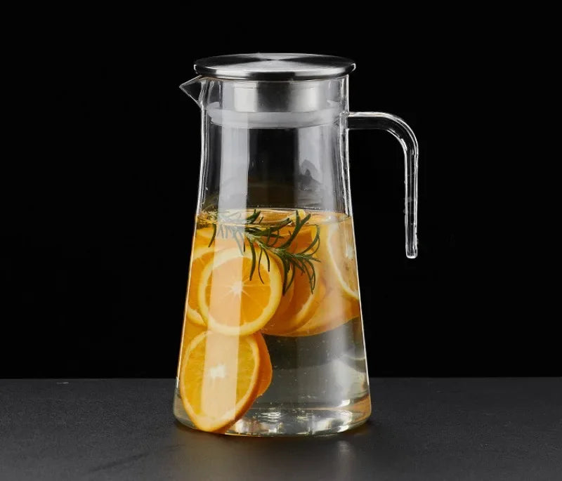 Drinkware Transparent Kettle Lemonade Container Cold Beverage Dispensing Jug for Water Beverage Acrylic Dispenser Jug With Lid