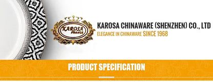 Royal Style Embossed Gold Rim Plates And Bowls Set Ceramic Dinner Set Dinnerware