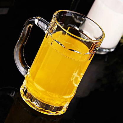 Drinkware Acrylic Beer Mug Transparent Anti-fall Beer Cup Plastic Unbreakable Water Cup Bar