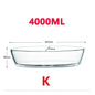 Large Capacity Toughened Glass Baking Dish Pan Oven Basics Plate Bakeware Non-Stick Kitchen Tool Cheese Rice Storage Tray