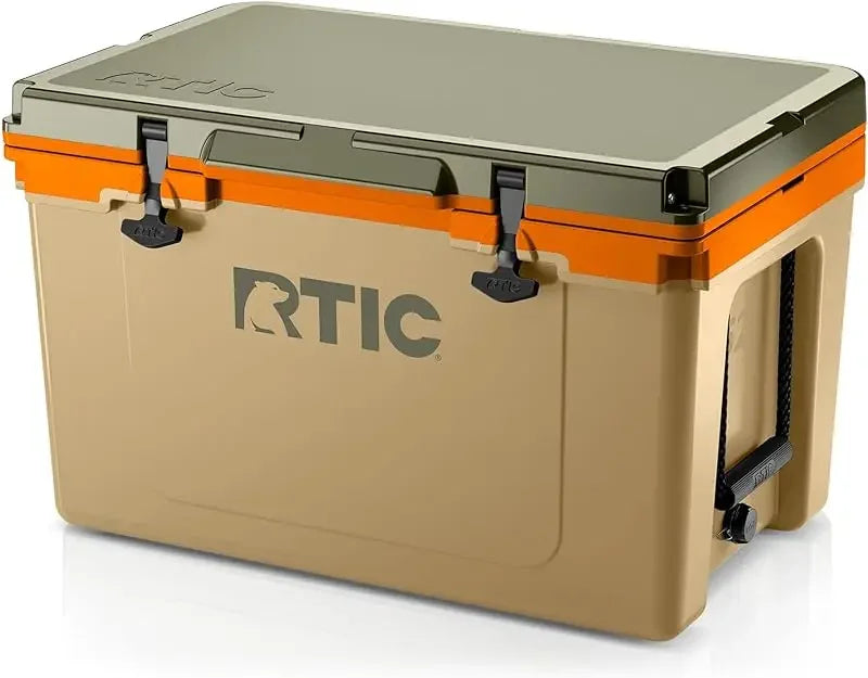 RTIC Ultra-Light 52 Quart Hard Cooler Insulated Portable Ice Chest Box for Beach, Drink, Beverage, Camping, Picnic, Fishing, Boa